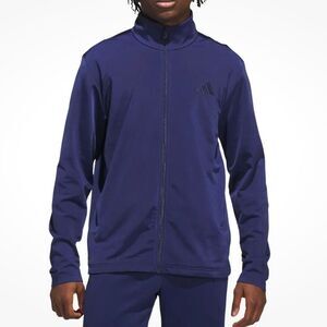 Adidas men’s Tricot Full Zip Track Jacket Navy Blue, Size Large,  NWT